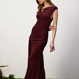 Mahagon Tugev Slinky Maxi Kleid mit Kalasaba