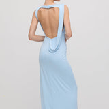 Beebi Sinine Slinky Drape Maxi Kleid