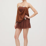 Liblikas Bandeau Wrap Mini Dress