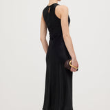 Satiinist Kootud Midi Kleid