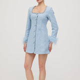 Glittering Boucle Mini Dress with Sleeves