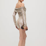 Mini Kleid mit Schulterdetails