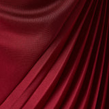 Asümmeetriline pleated-skleit midi kleit punases