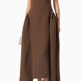 Tugev Twill Ülikonna Midi Kleid