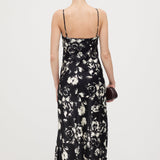 Lilleline Prindiga Slip Midi Kleid