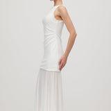 Kerge Overlay Midi Kleid