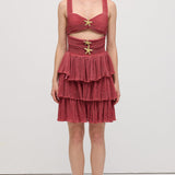 Varrukateta merineitsi mini kleit külje lõikega