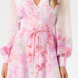 Lilleline Looduslik Midi Kleid