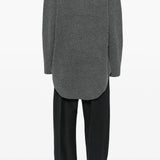 Ribbed-Knit Villane Sall-Sviiter Tumeda Halli Värviga