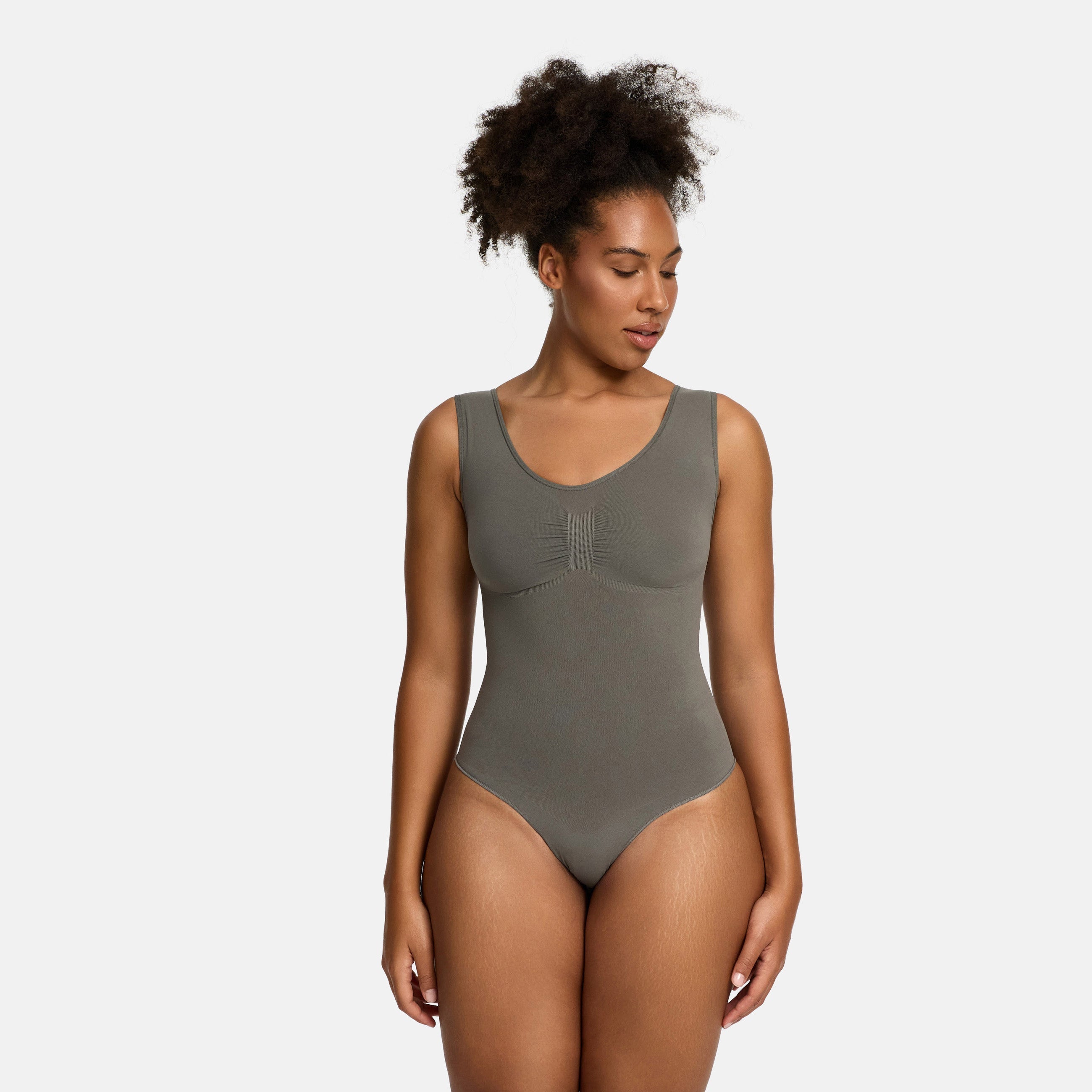 Tank Bodysuit Sculpting Shapewear koos Aluspükstega