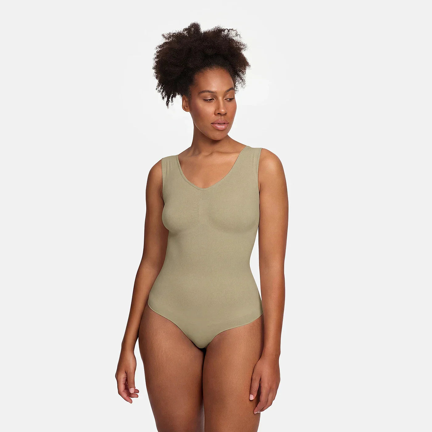 Tank Bodysuit Sculpting Shapewear koos Stringiga
