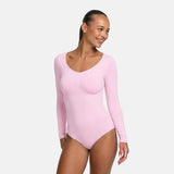 Bodysuit kujundav shapewear pikkade varrukatega koos stringiga