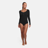 Bodysuit kujundav shapewear pikkade varrukatega koos stringiga