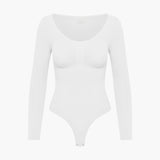 Bodysuit kujundav shapewear pikkade varrukatega koos stringiga