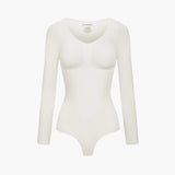 Bodysuit kujundav shapewear pikkade varrukatega koos stringiga