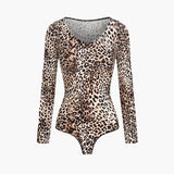 Bodysuit kujundav shapewear pikkade varrukatega koos stringiga