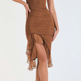 Veealune Rinnatükk Midi Kleid