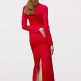 Lillemuster Jersey Maxikleid