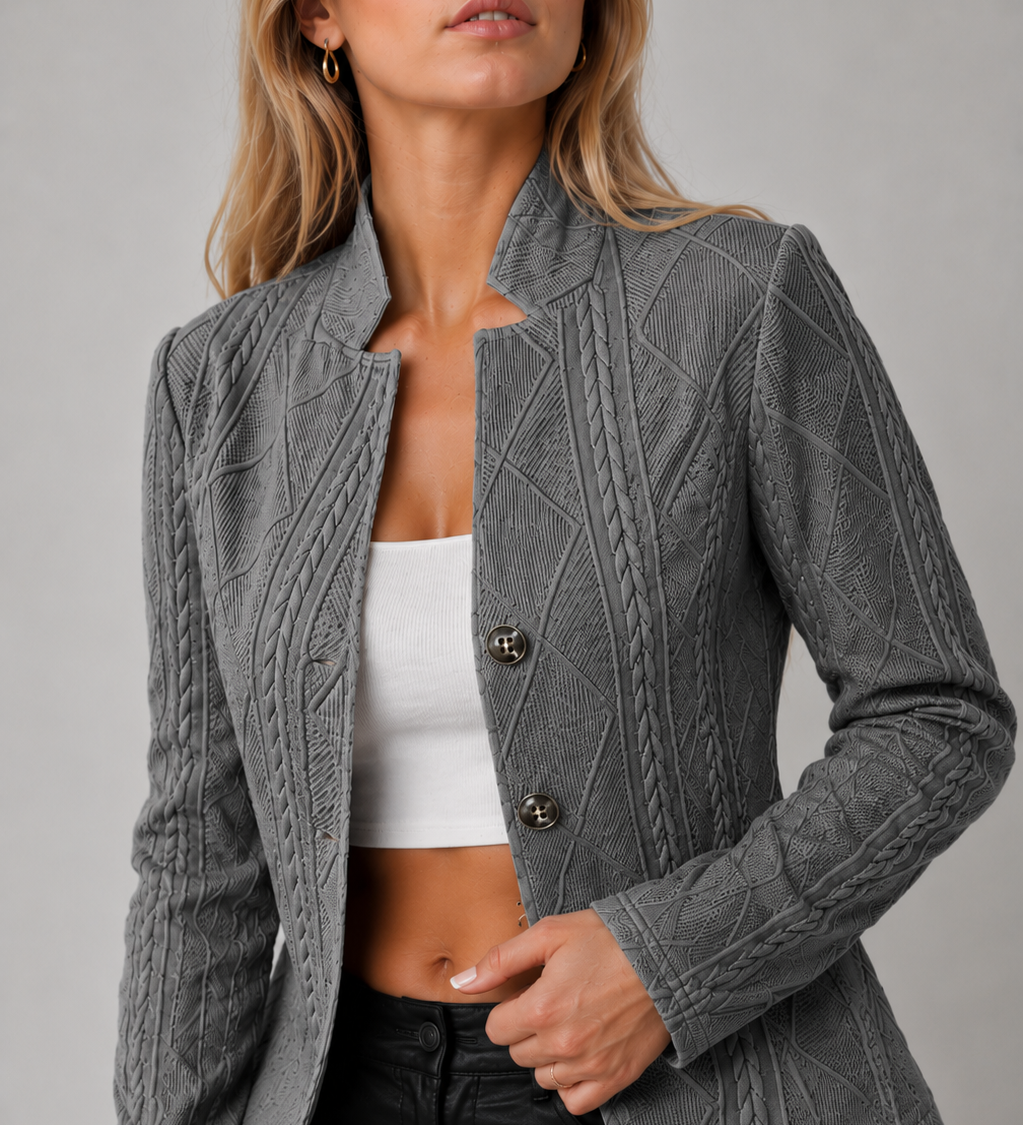 Amelia – Elegantne jakk reljeefse mustriga