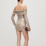 Mini Kleid mit Schulterdetails