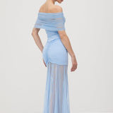 Slinky Maxi Dress with Shoulder Straps