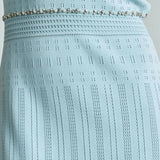 Veniv Midi Kleidiga, millel on Rhinestones