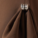 Tugev Twill Ülikonna Midi Kleid