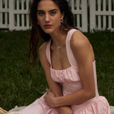 Mini Kleit Rihmadega Korsett Ülemise Osaga