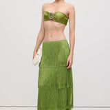 Roheline Bralette ja Kihtskirt Komplekt" could be rewritten as "Roheline Bralette ja Kihtskirt Set.