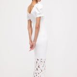Kaunistatud Appliqué Lõike Midi Kleid