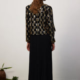 Studdekoratiivne jakk Kuldsed