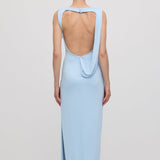 Beebi Sinine Slinky Drape Maxi Kleid