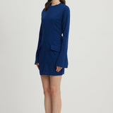 Sturdy Slim-Fit Hip-Hugging Mini Dress