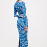 Lilleline Slim Split Midi Kleit