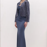 Sametist kaunistatud jakk