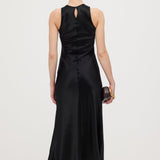 Satiinist Kootud Midi Kleid