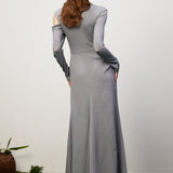Stiilne Fikseeritud Drapeeritud Maxi Kleid
