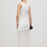 Kerge Overlay Midi Kleid