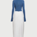 Asümmeetriline Plisseeritud Maxi Kleit