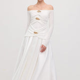 Maxi Kleid mit Arm-Panels
