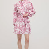 Lilleline Rüselus Smocked Mini Kleit Kihtidega