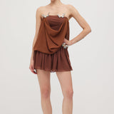 Liblikas Bandeau Wrap Mini Dress