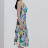 Lillemustriga Slip Midi Kleit
