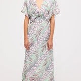 Lilleline Laineline Vöö Midi Kleid