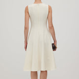 A-Line Varrukateta Midi Kleit