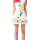 Kullerkupu Mini Kleid Valges