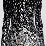 Mini Kleid mit Degradee Kristall-Effekt