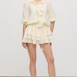 Detailne Kihtidega Mini Kleid