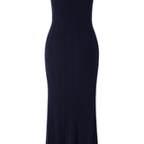 Metalliknuppudega Kootud Midi Kleid