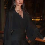 Mini Kleit Tugeva Lanterni Varrukaga